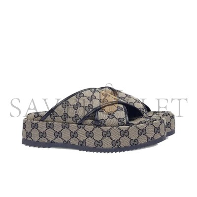 GUCCI WOMEN'S GG PLATFORM SANDAL 692842